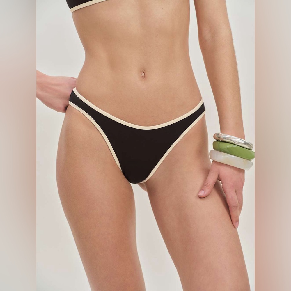 Reformation Douro Bikini Bottom Black - Size S